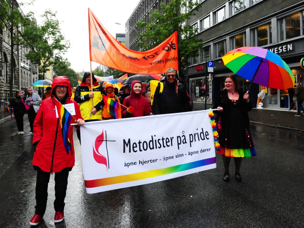 Metodister i gjennombløt&nbsp;Pride